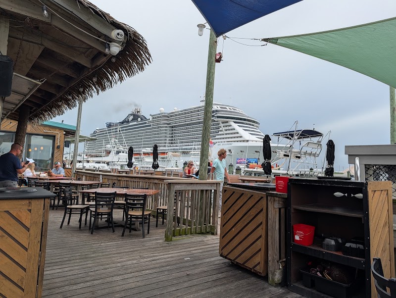 Food and interior photo 1 at Grills Seafood Deck & Tiki Bar in Cape Canaveral