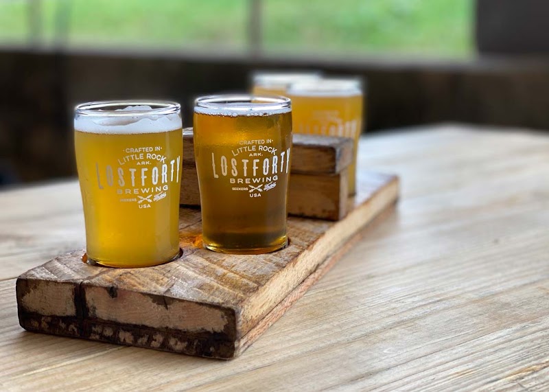 Food and interior photo 3 at Lost Forty Brewing in Little Rock