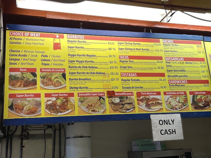 Food and interior photo 2 at Taquería El Farolito in San Francisco