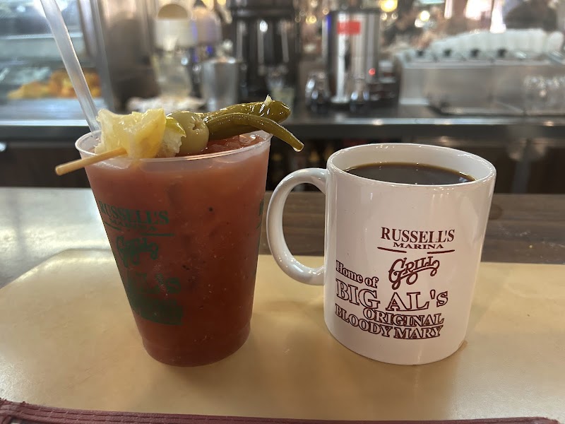 Food and interior photo 5 at Russell's Marina Grill in New Orleans
