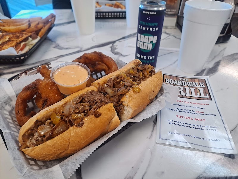 Food and interior photo 4 at The Boardwalk Grill in Madeira Beach