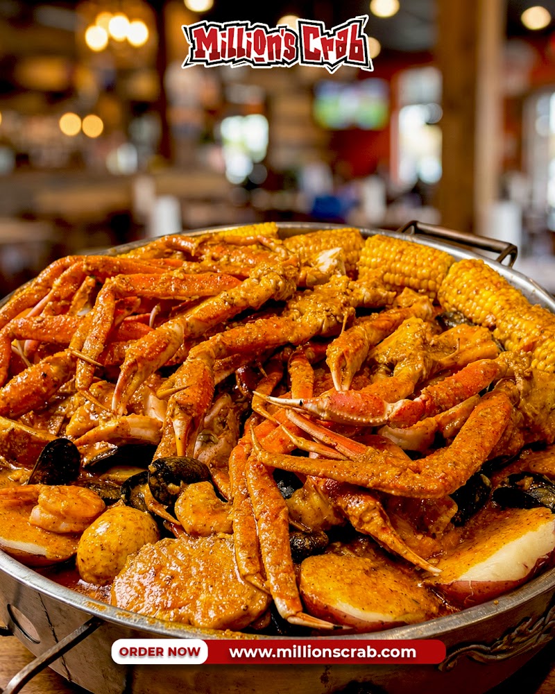 Food and interior photo 3 at Million’s Crab Boiled Seafood - Ashwaubenon in Ashwaubenon