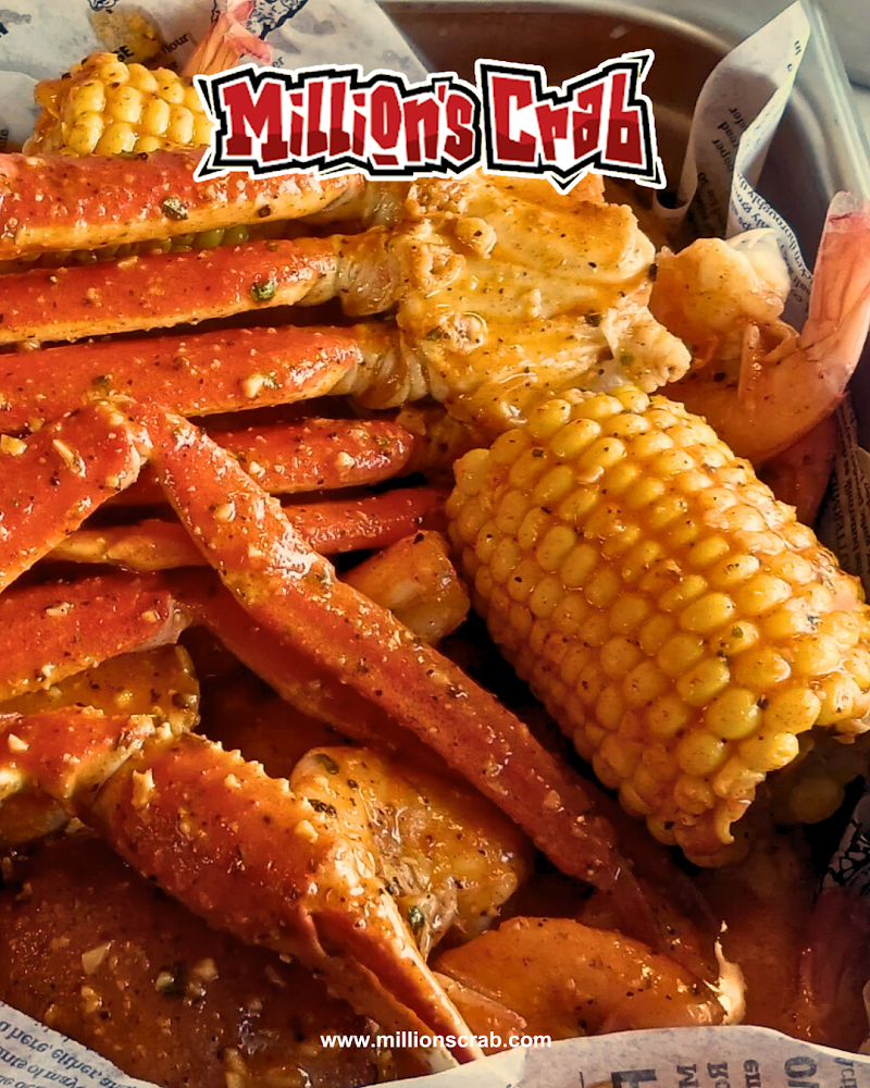 Food and interior photo 5 at Million’s Crab Boiled Seafood - Ashwaubenon in Ashwaubenon