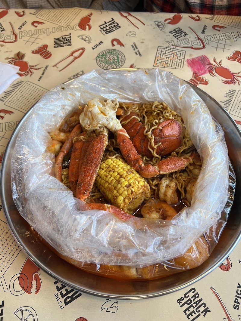 Food and interior photo 2 at Hook & Reel Cajun Seafood & Bar in Overland Park
