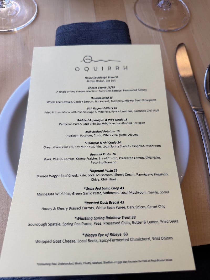 Food and interior photo 2 at Oquirrh Restaurant in Salt Lake City