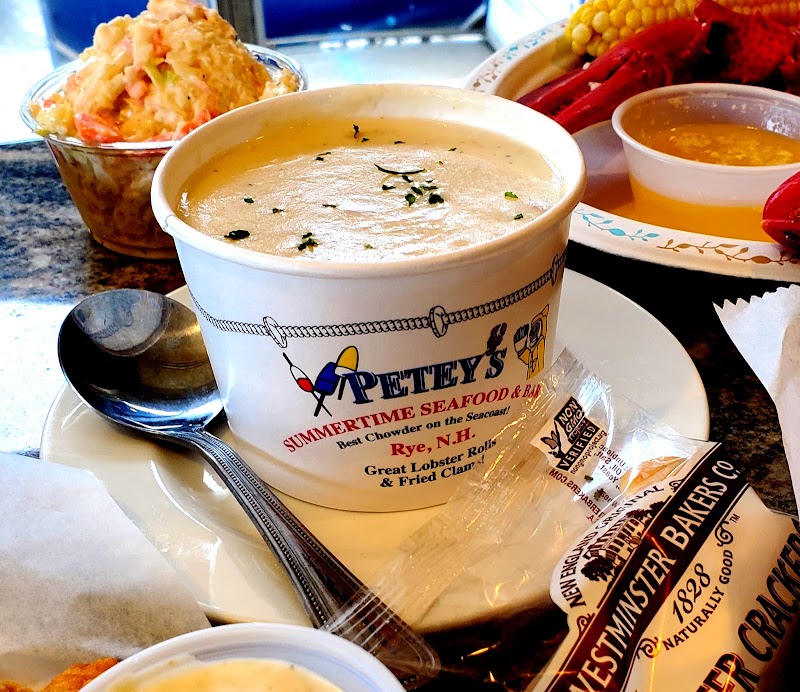 Food and interior photo 1 at Petey's Summertime Seafood in Rye