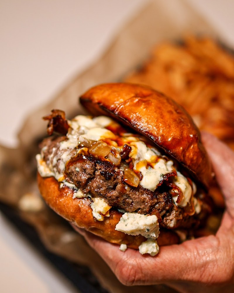 Food and interior photo 3 at Blazes Burgers in Westbrook