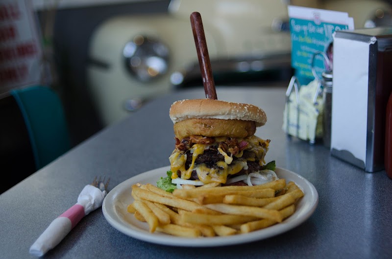 Food and interior photo 1 at 66 Diner in Albuquerque