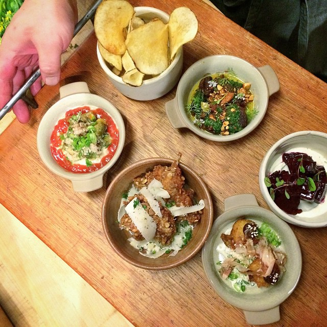 Food and interior photo 1 at State Bird Provisions in San Francisco