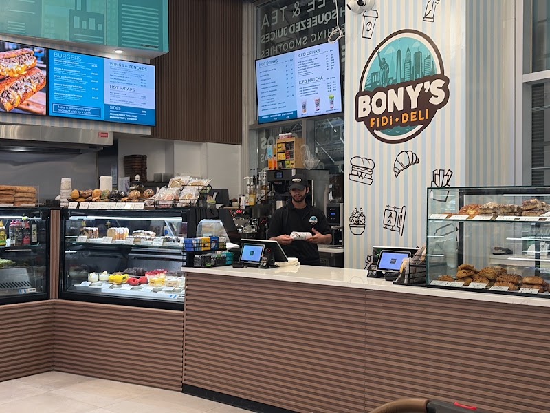 Food and interior photo 2 at BONY’s fidi deli in New York