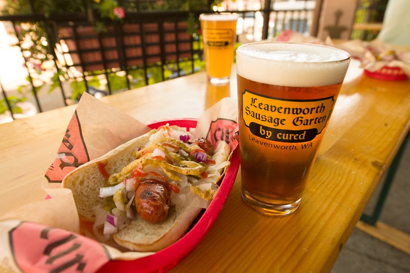 Food and interior photo 1 at Leavenworth Sausage Garten in Leavenworth