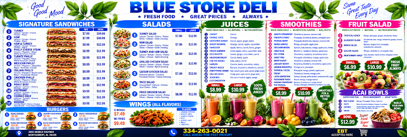 Food and interior photo 2 at Blue Store Deli in Montgomery