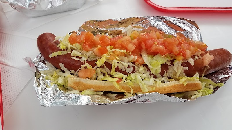 Food and interior photo 2 at Pink's Hot Dogs in Los Angeles