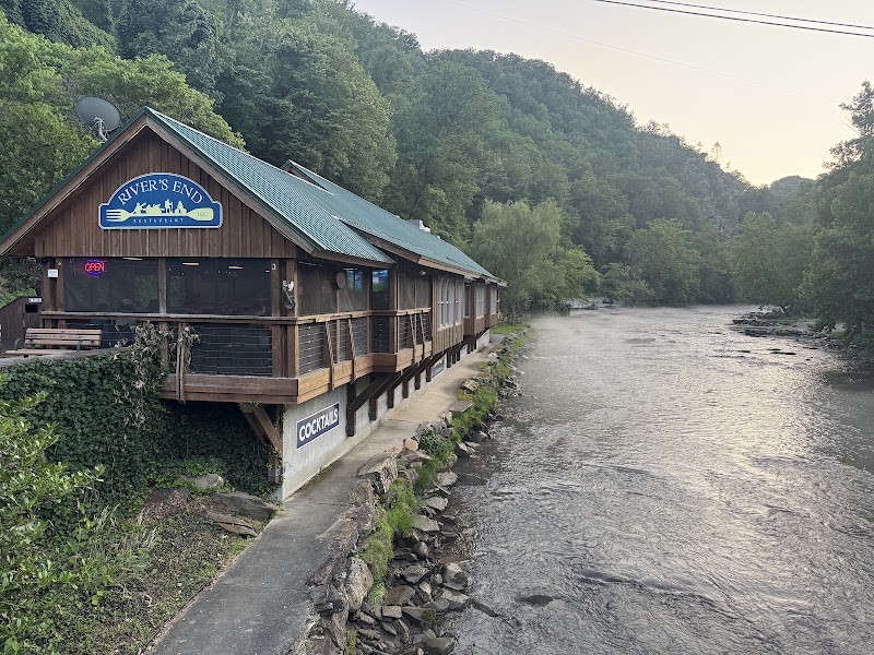 Food and interior photo 5 at River's End Restaurant in Bryson City