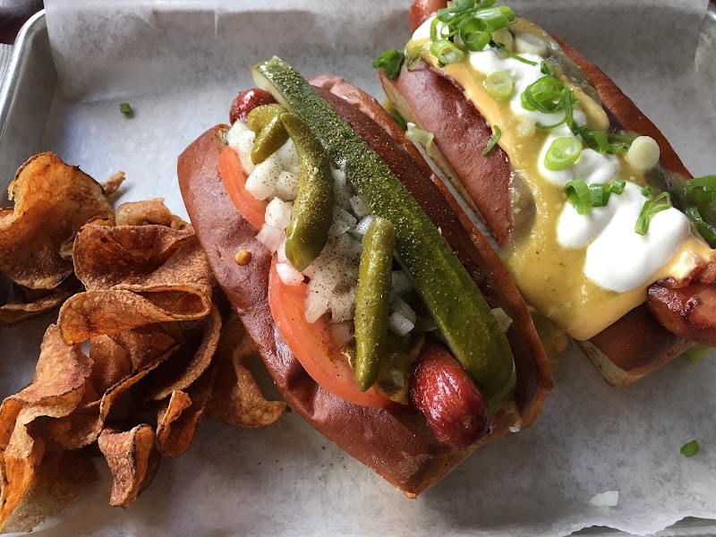 Food and interior photo 1 at Destination Dogs in New Brunswick