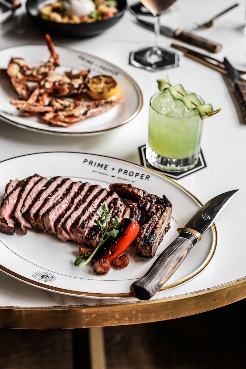 Food and interior photo 1 at Prime + Proper in Nashville