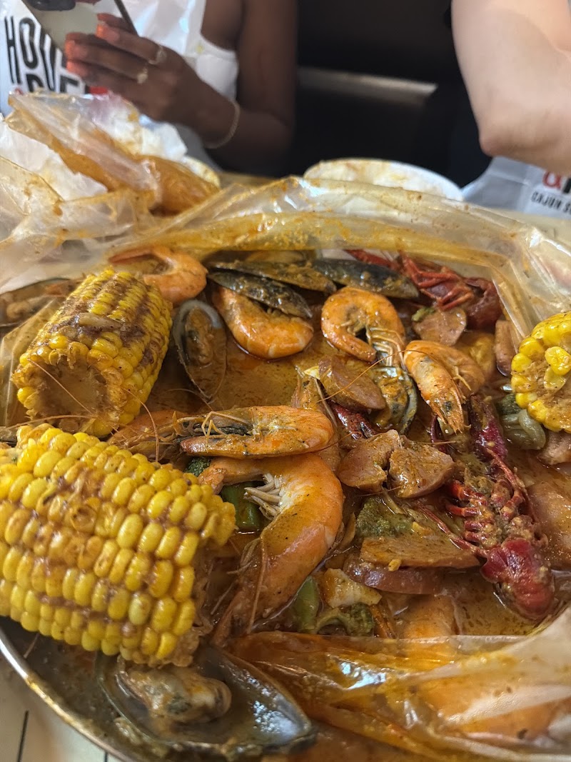 Food and interior photo 3 at Hook & Reel Cajun Seafood & Bar in Wheaton-Glenmont