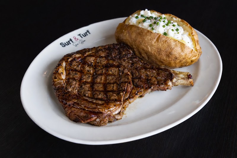Food and interior photo 1 at Surf & Turf | Bar & Grill in Milford