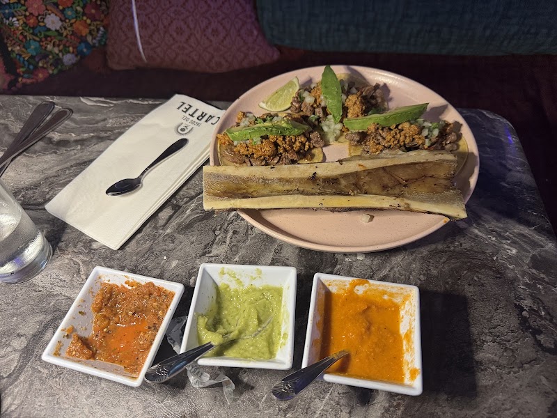 Food and interior photo 2 at Tacos del Cartel New Orleans in New Orleans