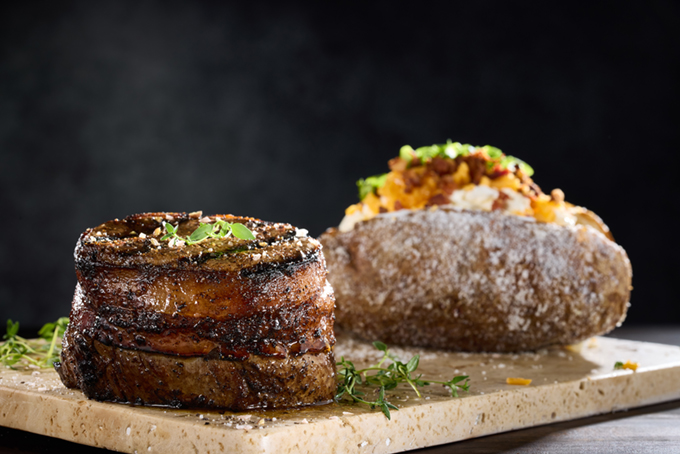 Food and interior photo 1 at Firebirds Wood Fired Grill in Hoover