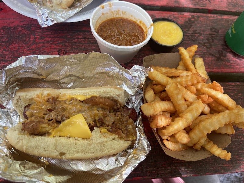 Food and interior photo 1 at Hillbilly Hot Dogs in Lesage