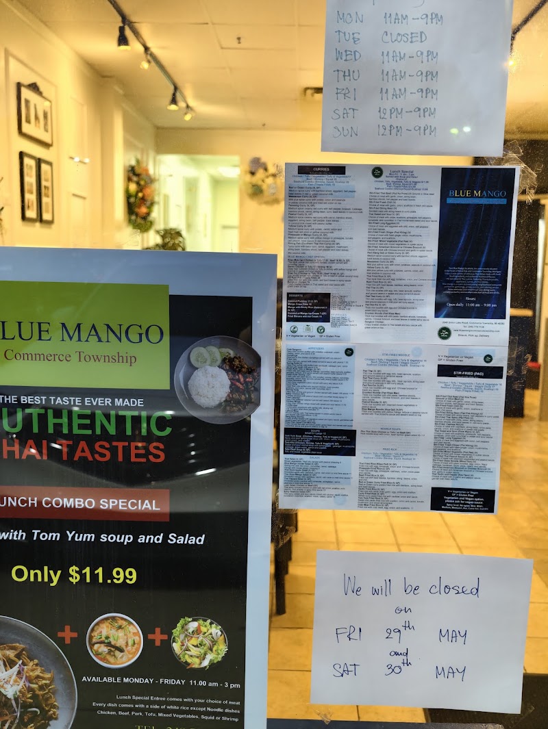 Food and interior photo 5 at Blue Mango in Commerce Township