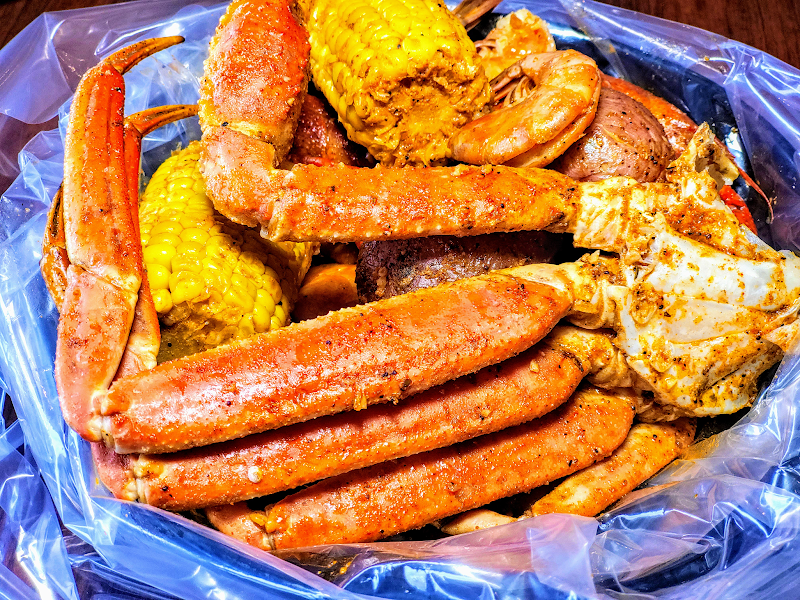 Food and interior photo 1 at JZ Seafood - OKC in Oklahoma City