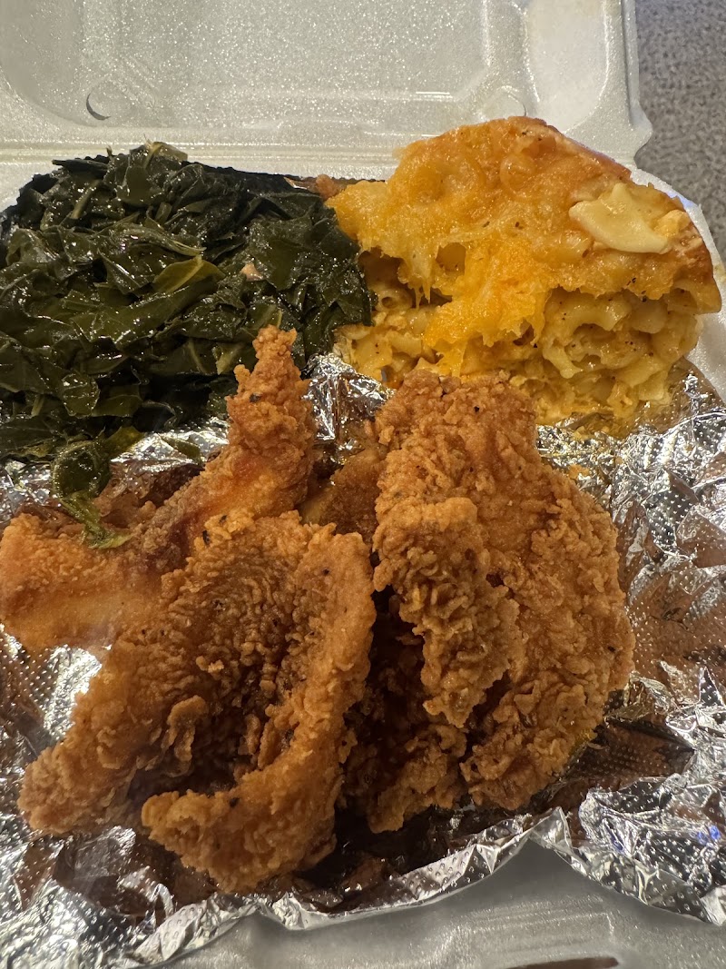 Food and interior photo 3 at E’s Fish and Chips Soul Food Restaurant in Waterbury