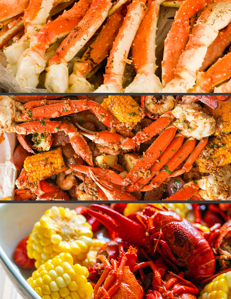 Food and interior photo 1 at Cajun Crab Waikiki in Honolulu