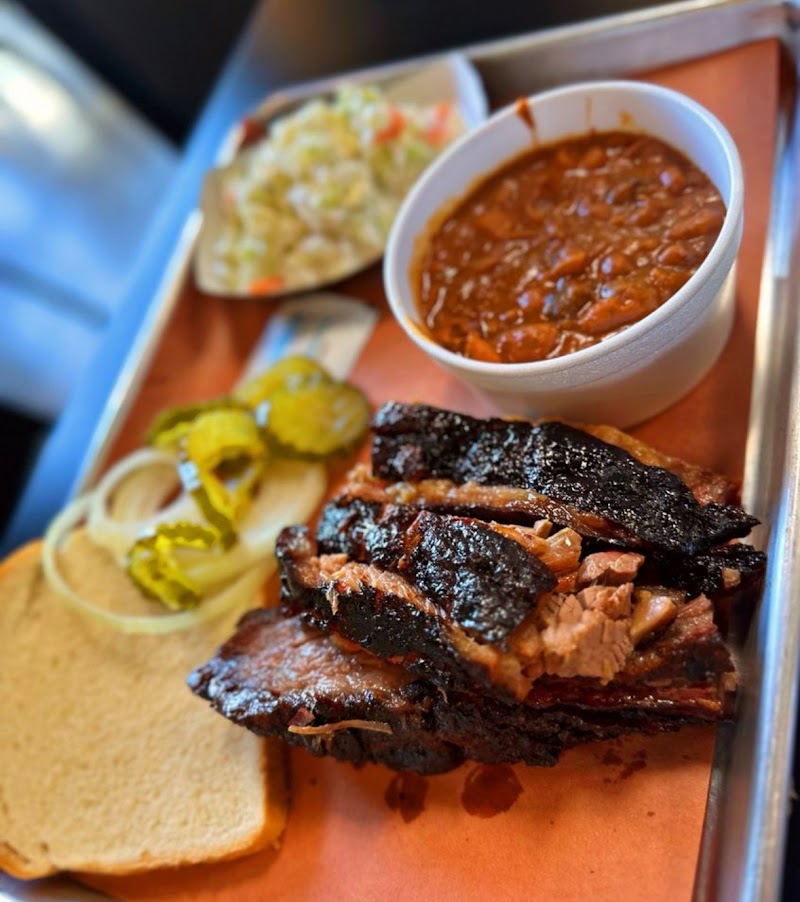 Food and interior photo 1 at Blue Door Smokehouse in Lexington