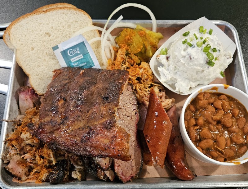 Food and interior photo 2 at Blue Door Smokehouse in Lexington