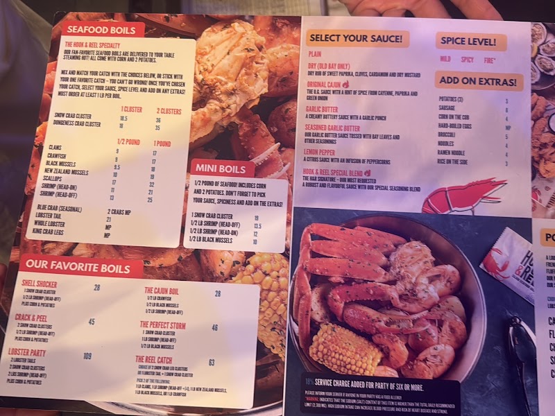 Food and interior photo 4 at Hook & Reel Cajun Seafood & Bar in West Valley City