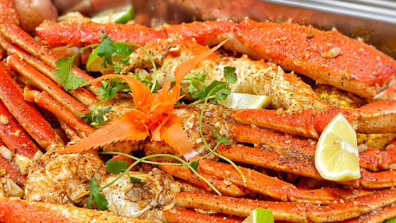 Food and interior photo 2 at Red Crab Juicy Seafood in Sterling Heights