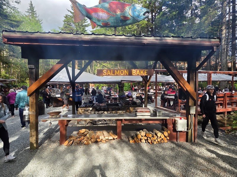 Food and interior photo 3 at Gold Creek Salmon Bake in Juneau